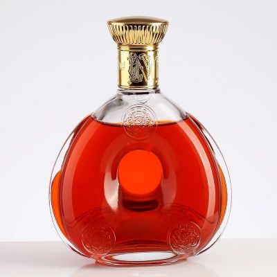 High quality super flint glass liquor bottle transparents spirit brandy botellas de vidrio alcohole bottles with stopper