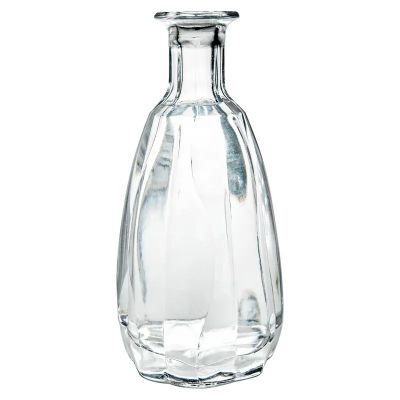 Custom Label Round 500ml Glass Bottle for Vodka Brandy Whiskey