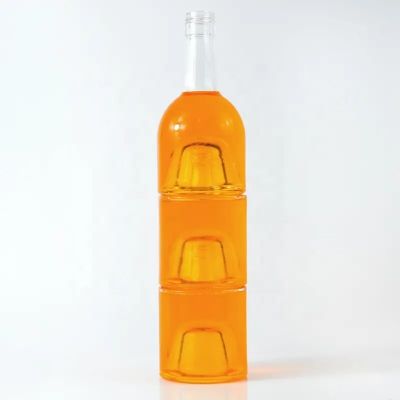 Stackable Glass Bottle Wholesale 250ml Spirits Bottle For Gin