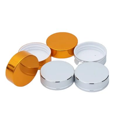 Wholesale 38-400 45-400 53-400 63-400 70-400 89-400 Gold Silver Rose Gold Aluminum Metal Screw Lids Cosmetic Jar Cap Lid