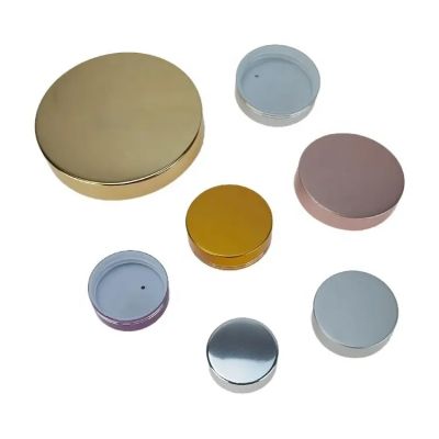Wholesale 38-400 45-400 53-400 63-400 70-400 89-400 gold silver rose gold aluminum metal screw Cosmetic jar cap lids