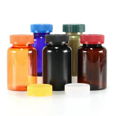 250ml PET plastic packaging bottle vitamin pills tablet custom bottle specialized plastic bottle with resistant cap