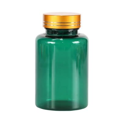 customized vitamin bottles calcium tablet calcium jars with golden metallic cap pills capsules healthcare containers