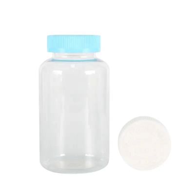 Empty Clear Custom 500ml Pet Plastic Pharmaceutical Pill Capsule Bottles Supplement With Child Proof Resistant Screw Cap