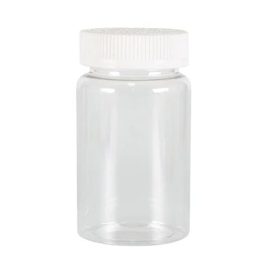 250ml Transparent Empty Clear Pet Plastic Pharmaceutical Pill Capsule Bottle Supplement With Child Proof Resistant Screw Cap
