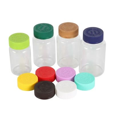 Reasonable Price Wholesale Healthy Clear Pill Vitamins Container PET Plastic Capsule Bottles With CRC Cap