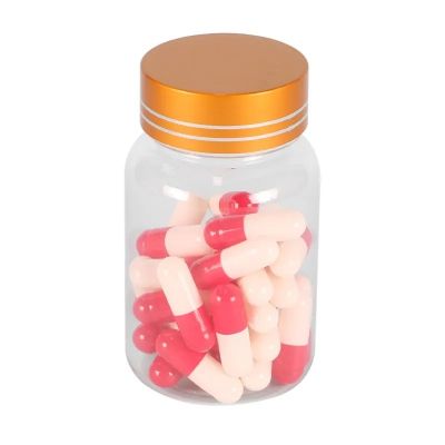 80ml Wholesale Transparent Clear Pet Plastic Pharmaceutical Pill Capsule Bottles With Aluminum Cap