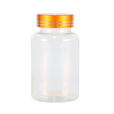 150ml Clear Pet Pill Bottle Plastic Supplement Packaging Bottle Empty Capsule Bottle With Screw Cap
