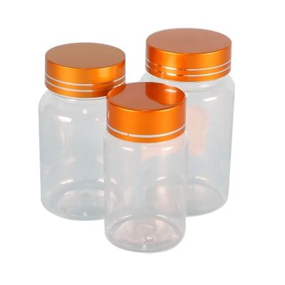 Custom 100ml 250ml 150ml Empty Plastic Container With screw Cap Medicine Plastic Jar Pet Capsules Tablets Pills Bottle