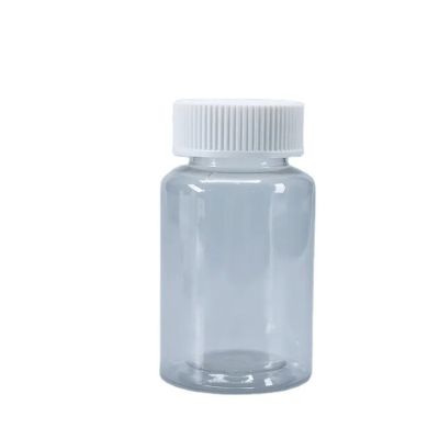 120ml transparent promotional PET plastic bottles for capsules tablet vitamin supplement containers with screw cap