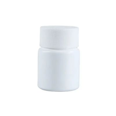 60ml white pet plastic empty bottles pill bottle with lightproof body empty capsules containers for vitamin packaging