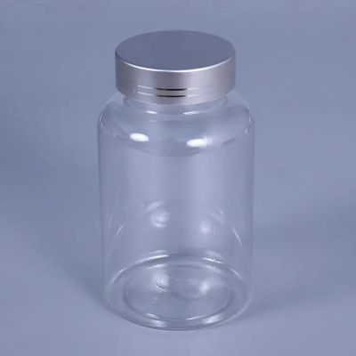 150ml 200ml Custom Transparent Pet Plastic Bottle Plastic Clear Bottle With Aluminum Cap