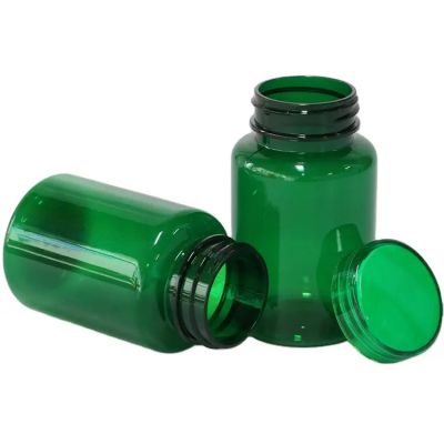 4oz 5oz 6oz plastic capsule bottles customized vitamin calcium bottle with flat tear off lid