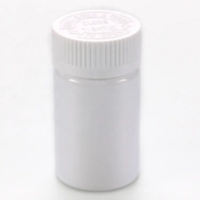 custom small white green red PET plastic capsule bottles packaging supplement tablet pill with CRC metal cap