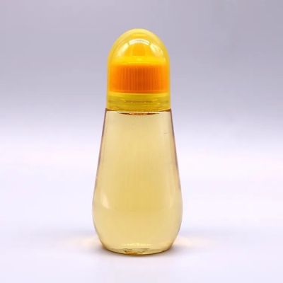 250ml Empty Transparent Pet Plastic Sauce Honey Bottle With Spout Lids For Squeeze Honey Bottle