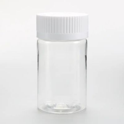 Custom Transparent Empty Storage Cosmetic Child Proof Resistant Pet Plastic Bottles With Screw Cap