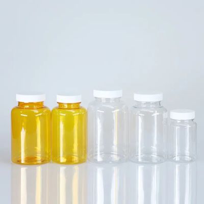 Colorful 130ml PET plastic capsule supplement packaging bottles
