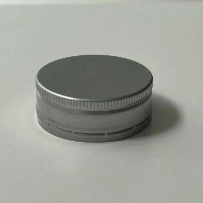 48mm silver tamper-proof aluminum cap for juice glass bottle