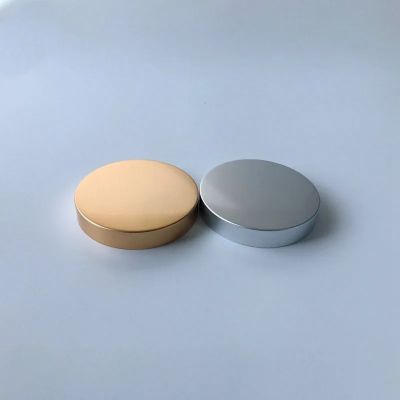 seal up bright gold aluminum plastic bottle lid/cover for cosmetics