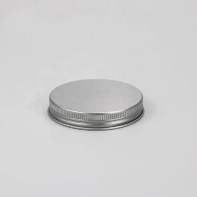 Bottle Using Silver Metal Lid Diam. 63mm, Aluminum Screw Cap 63400 For Wide Mouth Glass And Pet Jar