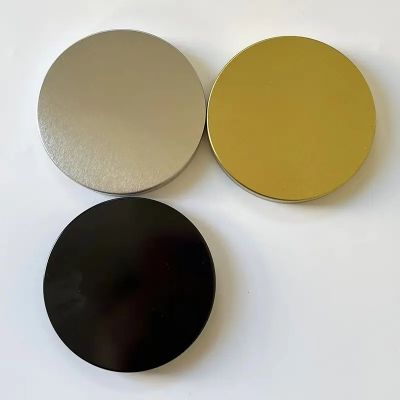 38/400 45/400 53/400 58/400 70/400 89/400 Gold Matte Black Metal Lids Tinplate Unishell Caps For Bottles and Jars