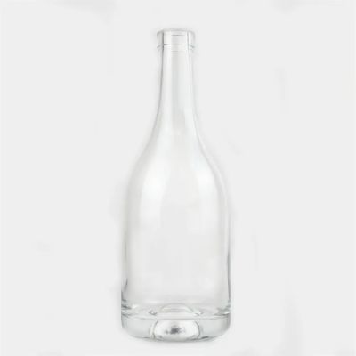Bartop clear glass liquor bottle 500ml 700ml 750ml nordic gin vodka spirits bottle with synthetic stopper