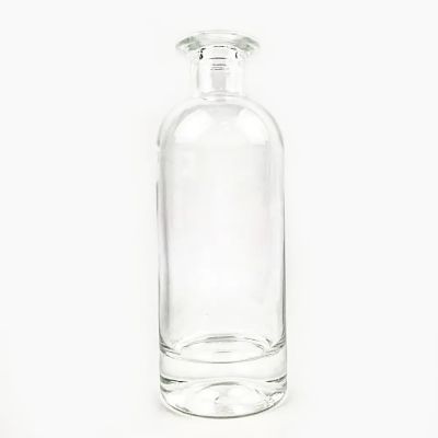 Factory Price Clear Glass Empty Wine Bottle 700ml Round Glass Liquor Bottle