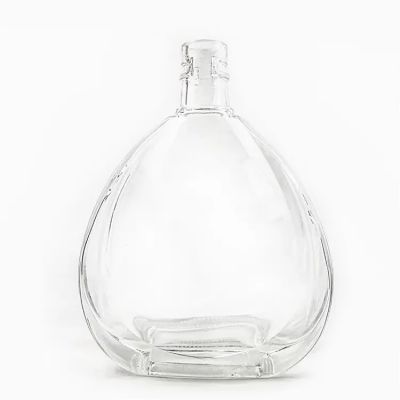 Empty Transparent Frosted Glass Water Juice Milk Coffee Tea Drinking Bottle Flat Glass Bottle