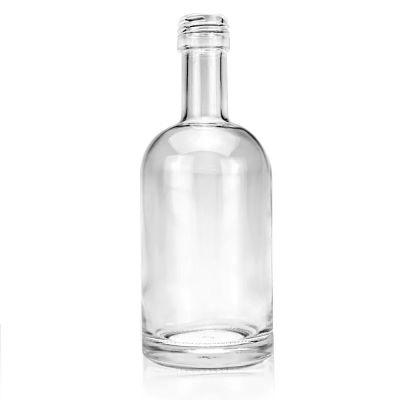 350ml 500ml Round Nocturne Nordic Spirit Alcohol Wine Vodka Whiskey Glass Liquor Bottles With Screw On Aluminium Lids