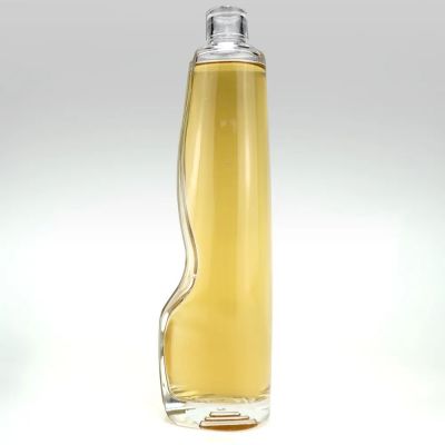 Wholesale glass bottles empty clear wine nordic glass bottle with cork