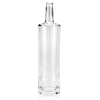 Wholesale glass vodka glass bottles empty 750ml clear wine liquor whisky nordic glass bottle with cork