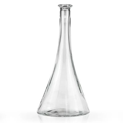 700ml transparent empty flint glass liquor wine 1000ml Whisky Vodka tequila bottle with sealed cork lid