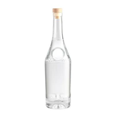 Custom Design 500ml700ml750ml Glass Vodka Bottle Empty Whisky Spirit Wine Glass Bottle For Liquor