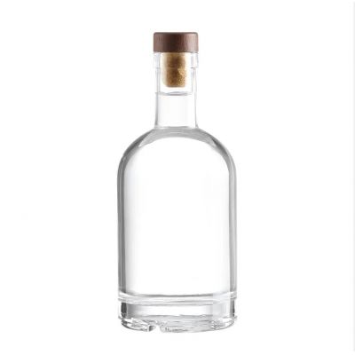 Wholesale Empty 375ml 500ml 750ml Vodka Bottle Whisky Glass Bottle
