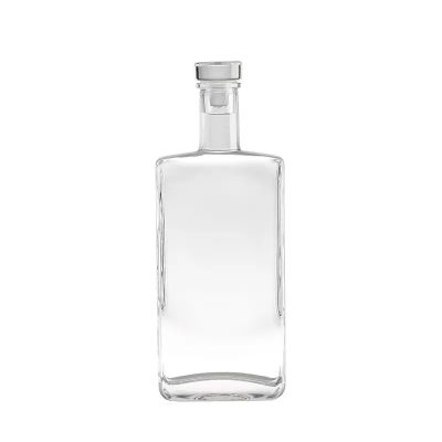 Empty Clear Glass Vodka Whiskey Bottles 375ml 500ml Super Flint Glass Liquor Spirit Bottles