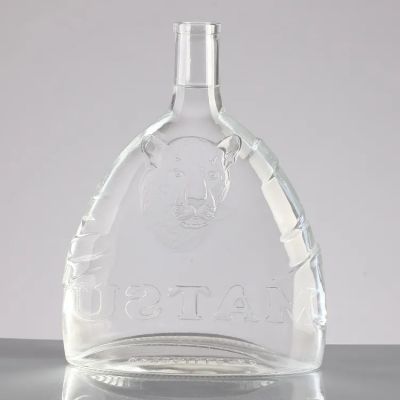 200ml 375ml 500ml 750ml 1000ml Transparent Empty Flint Glass Liquor