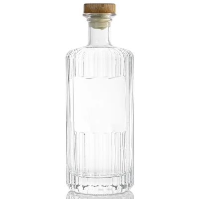 Custom luxury 350ml 500ml 700ml 750ml 1000ml Rum Vodka Whisk3y liquor gin A garrafa la spirit glass bottle