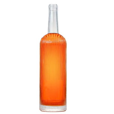 Hot Sale Frosted Rum Gin Vodka Brandy Whiskey Glass Bottle With Cap
