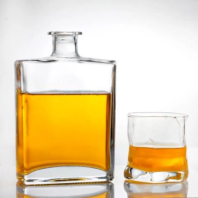 500Ml 750Ml Clear Empty Olso Vodka Liquor Gin Rum Tequila Whisky Brandy Spirit Glass Bottle With Cork