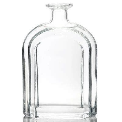 High Quality 250ml 300ml 350ml 500ml Vodka Whisky Brandy Gin Rum Glass Bottle With Glass Cap