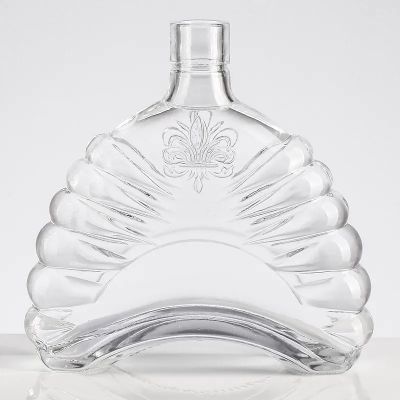 Crafted decanter brandy glass bottle widely used liquor bottle