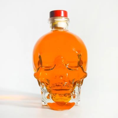 Skull Shaped Glass Bottles for Specialty Liquor Brands