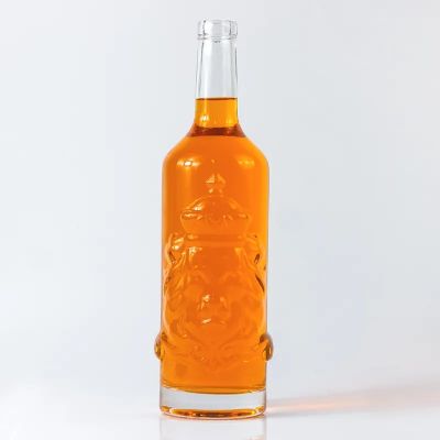 Hottest product engraving glass bottle for gin tequila vodka bottle
