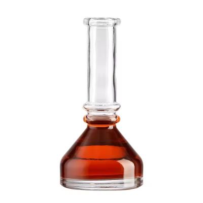 Unique Triangular Long Neck Glass Bottle Large Capacity Whisky Vodka 750ml Fruit Wine Bottle