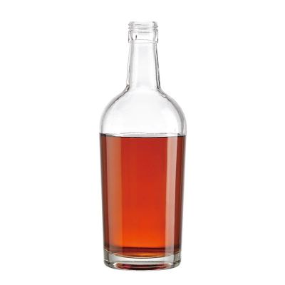 500ml 750ml Whisky Gin Vodka Bottle Thick Bottom Glass Bottle for Liquor