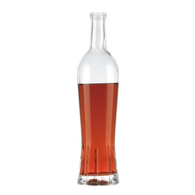 China Manufacturer Transparent clear 750ml Super Flint Glass Bottle for Liquor Whiskey in Bulk