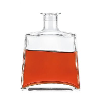 China Manufacturer Bulk Factory Premium Glass Bottle Free Sample Glass Bottle for Whisky Bottle with Screw Cap