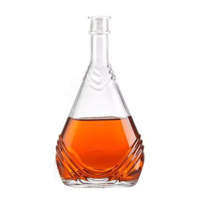 Customize unique bottle design high flint liquor spirit wine whisky glass bottle suppliers