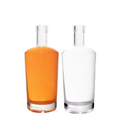 Custom Empty Vodka Bottle 500ml 700ml 750ml Glass Bottle for Liquor with Cork