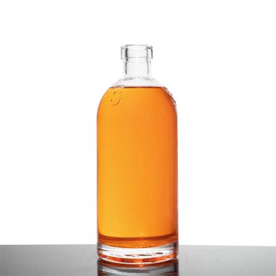 Spirit Glass Bottle 500ml Amber Glass Bottle Bottles for Liquor Custom Glass Wholesale 700 Ml Screen Printing Beverage Clear